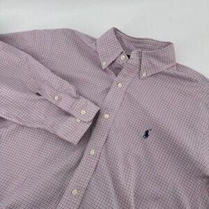 Ralph Lauren Mens Classic‎ Fit 16 32/33 Button Down Shirt Plaid Checkered